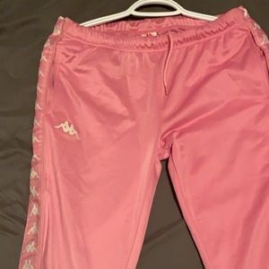 Light pink Kappa track pants